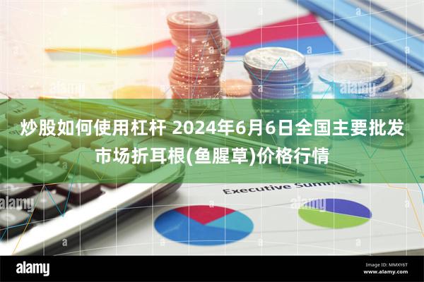 炒股如何使用杠杆 2024年6月6日全国主要批发市场折耳根(鱼腥草)价格行情