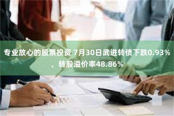 专业放心的股票投资 7月30日武进转债下跌0.93%，转股溢价率48.86%