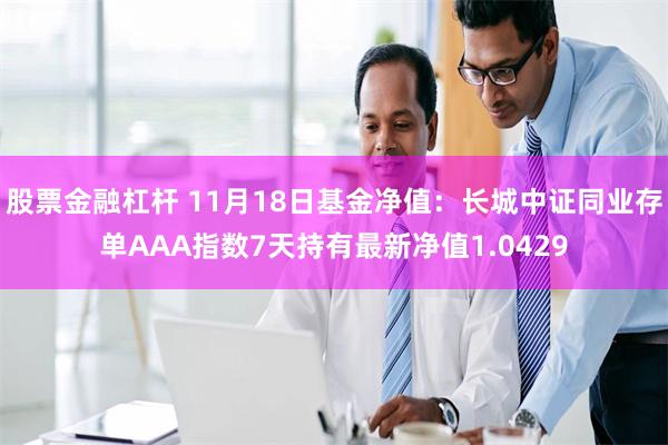 股票金融杠杆 11月18日基金净值：长城中证同业存单AAA指数7天持有最新净值1.0429